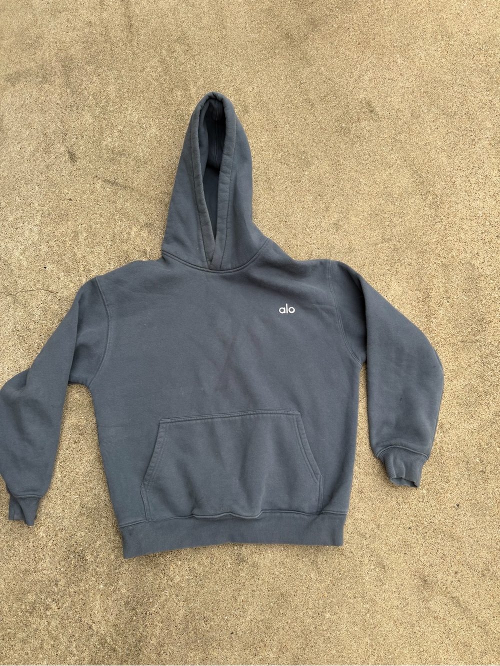 Alo XS heavy weight hoody blue